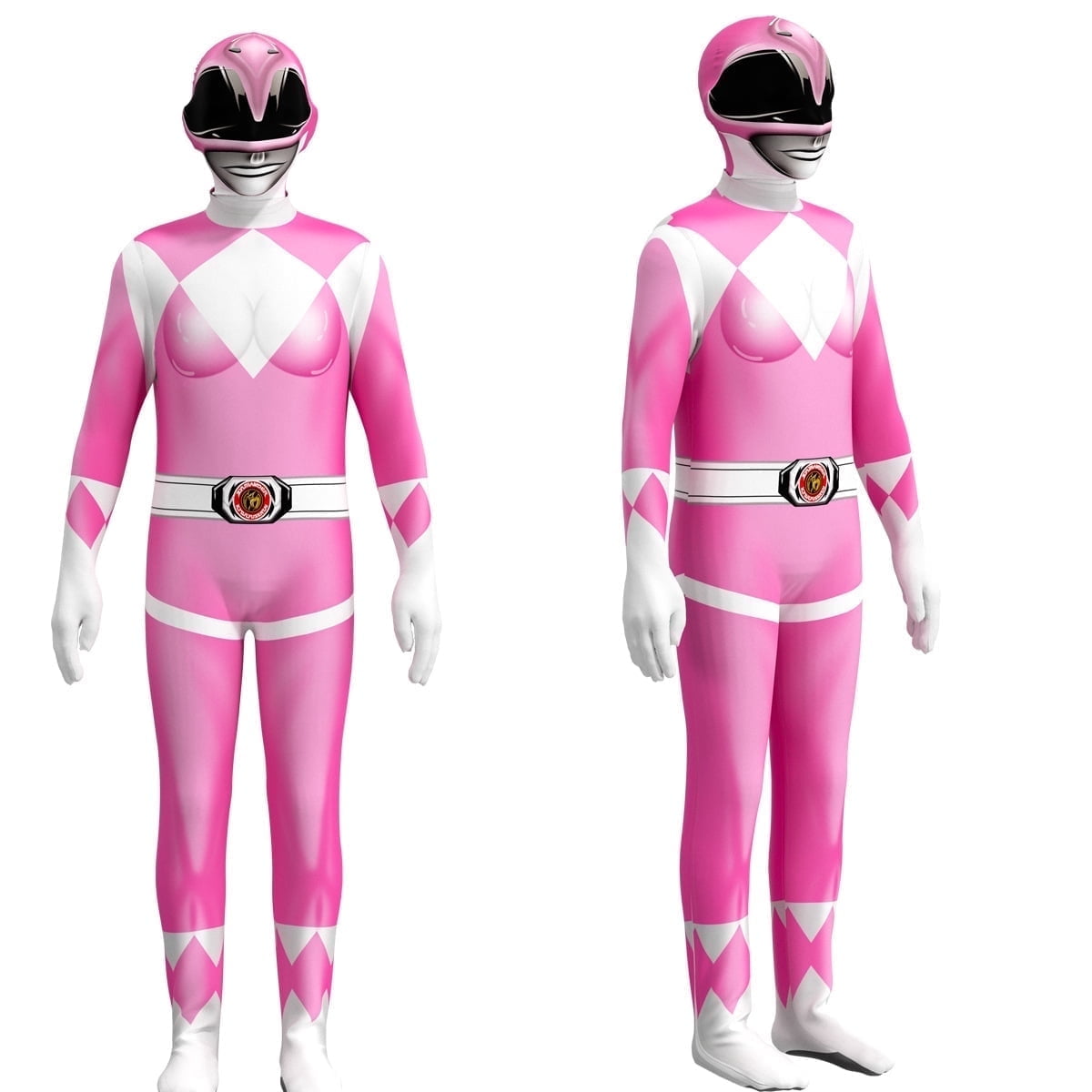 Power Rangers Cosplay Jumpsuit Fancy Dress up Costume Party Playsuit for 11-12 Years